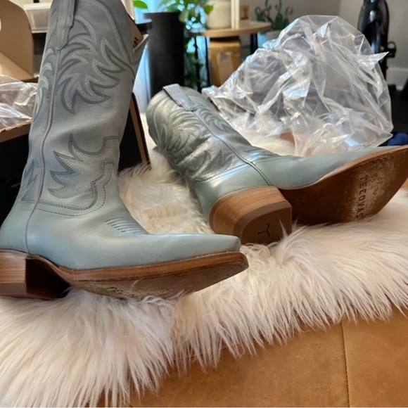 Tecovas Slate Blue Annie Boots - Picture 3 of 11